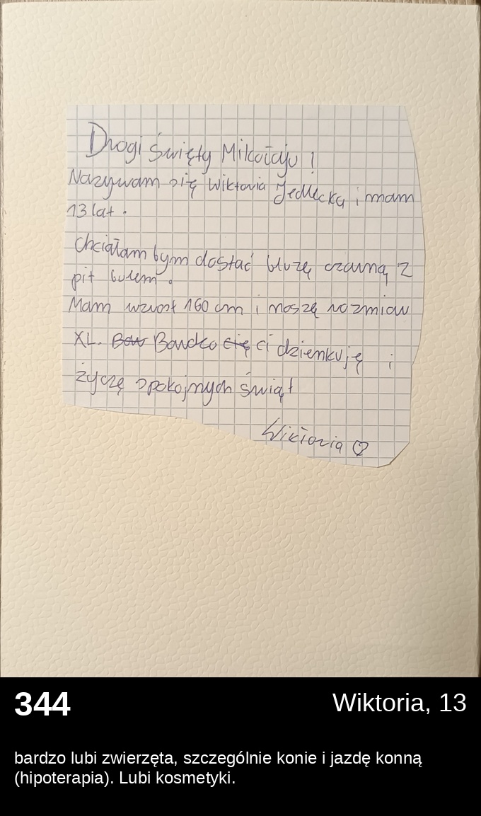 List 344 - Listy do Świętego Mikołaja 2025