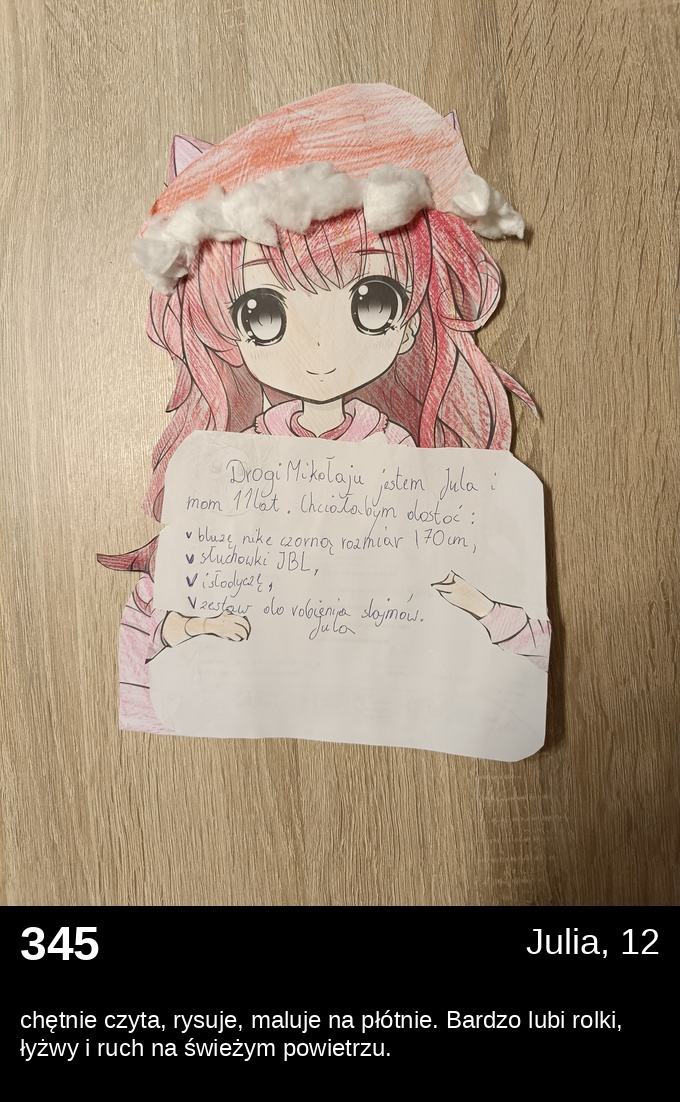 List 345 - Listy do Świętego Mikołaja 2025