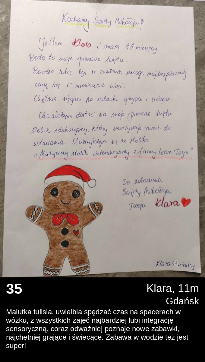 List 35 - Listy do Świętego Mikołaja 2025