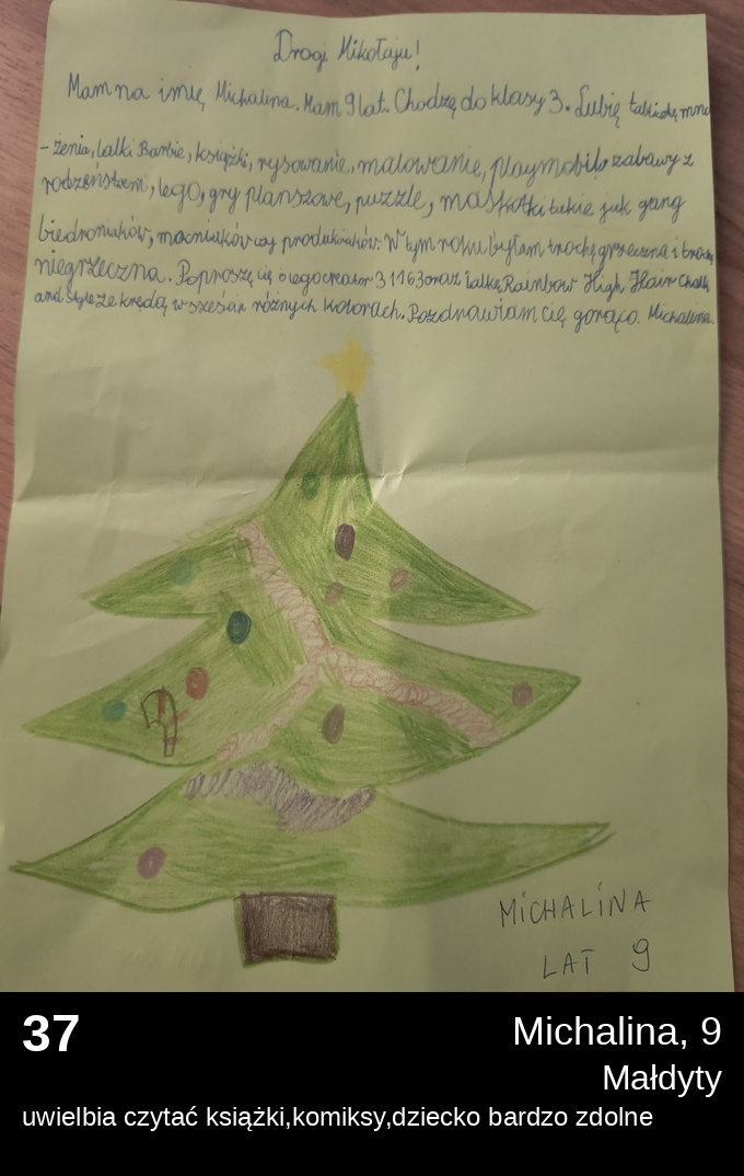 List 37 - Listy do Świętego Mikołaja 2025