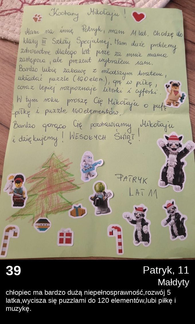 List 39 - Listy do Świętego Mikołaja 2025