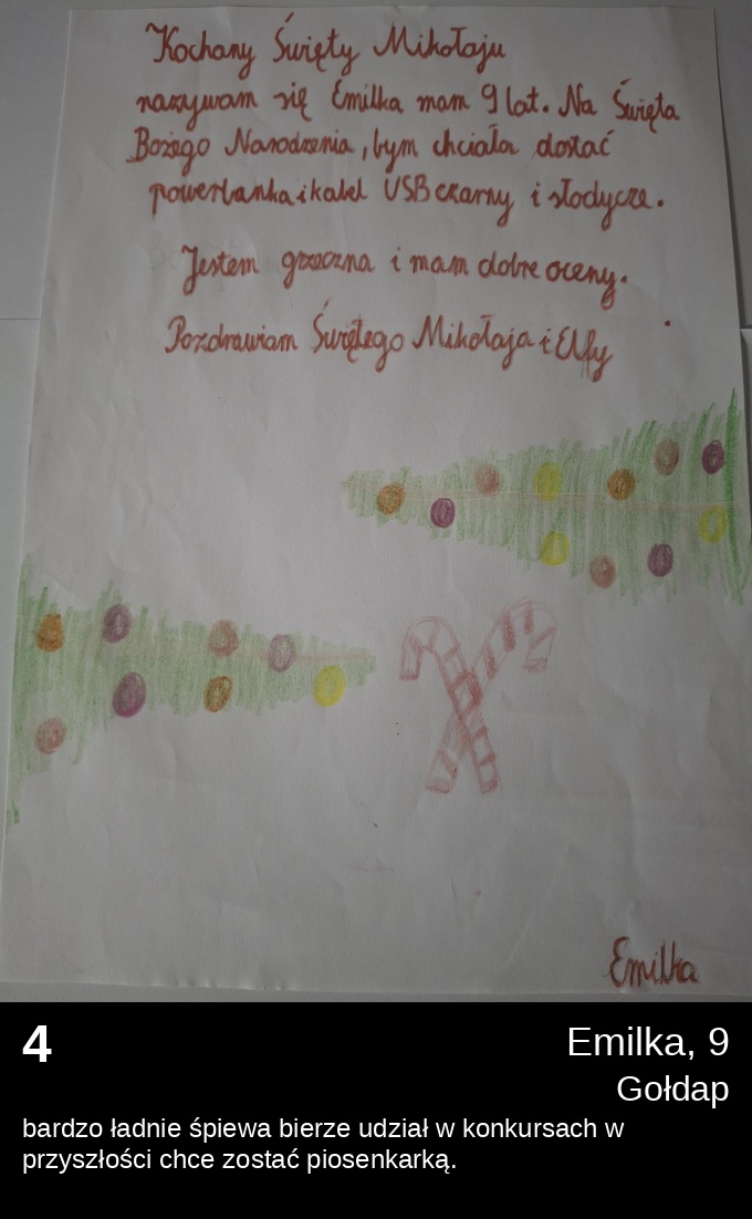 List 4 - Listy do Świętego Mikołaja 2025