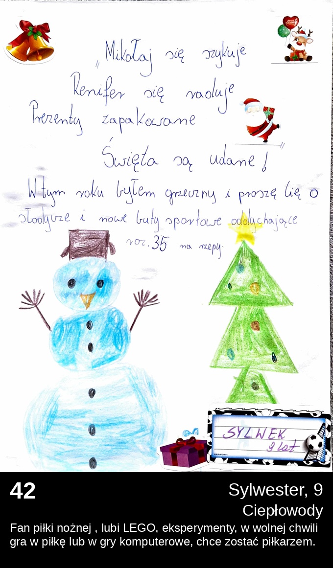 List 42 - Listy do Świętego Mikołaja 2025