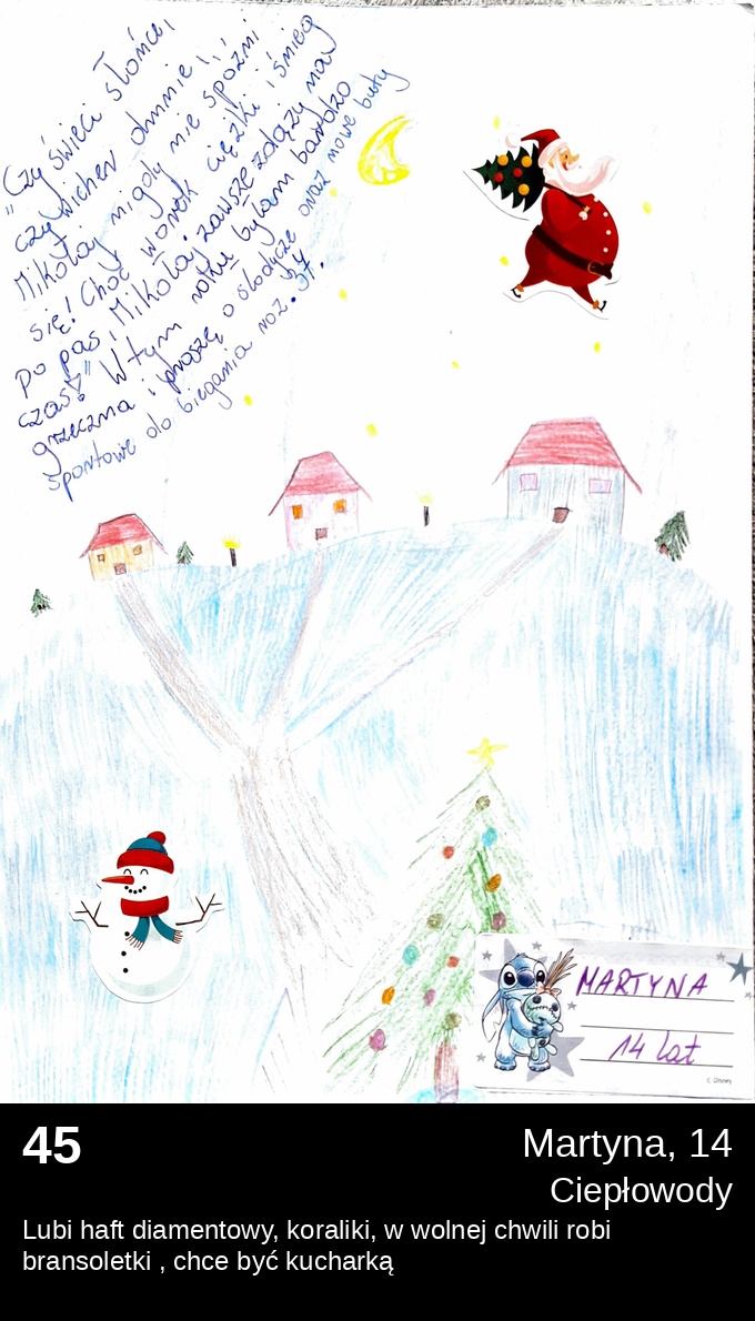 List 45 - Listy do Świętego Mikołaja 2025