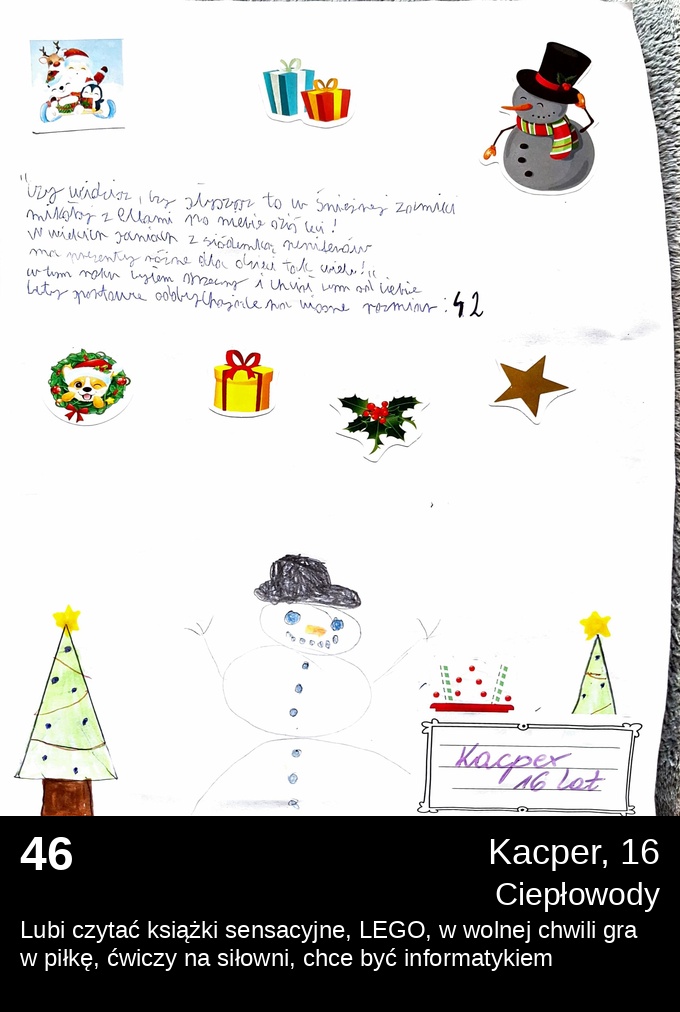 List 46 - Listy do Świętego Mikołaja 2025