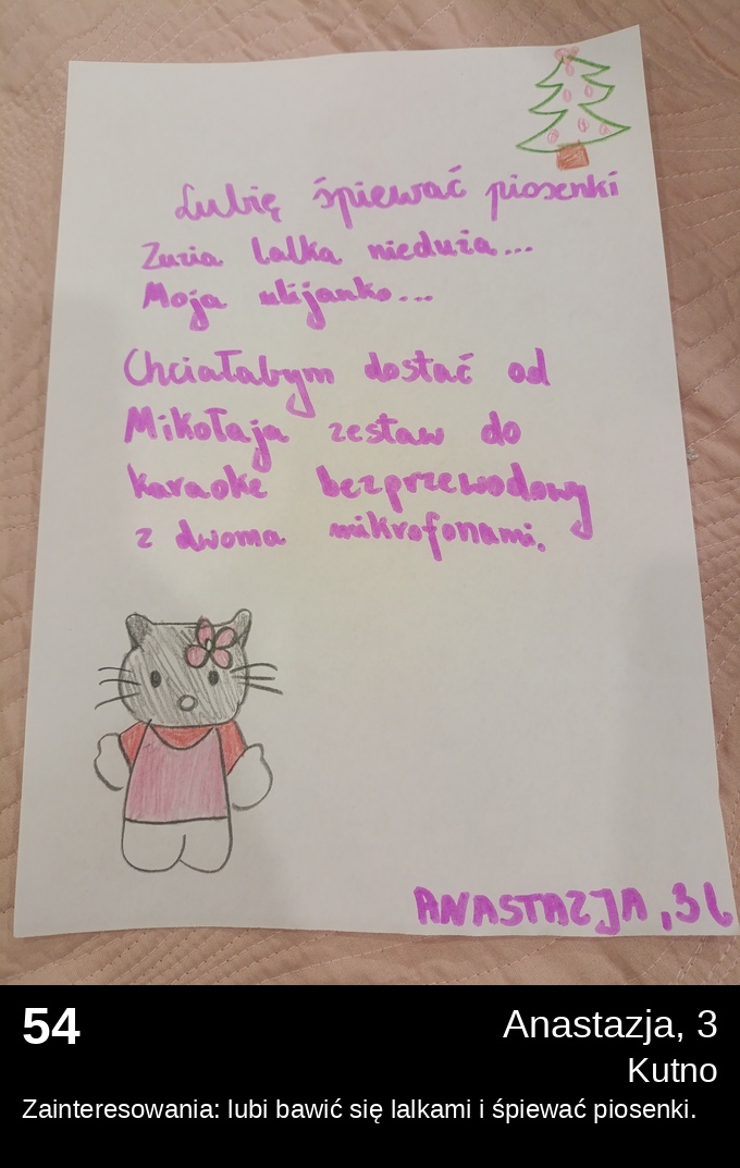 List 54 - Listy do Świętego Mikołaja 2025