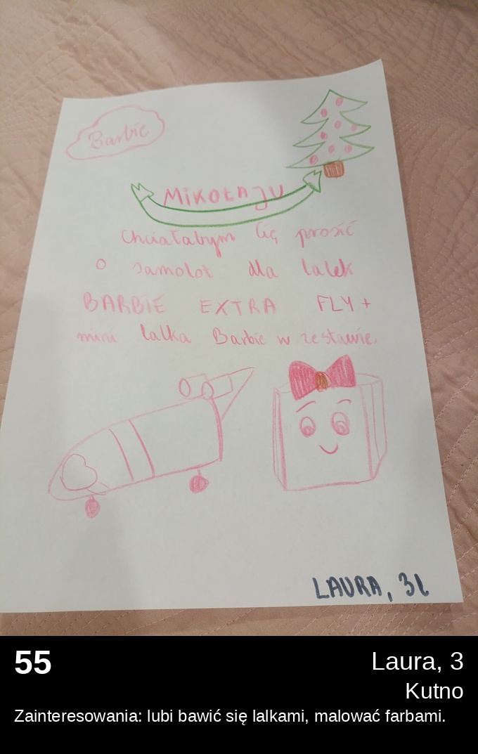 List 55 - Listy do Świętego Mikołaja 2025