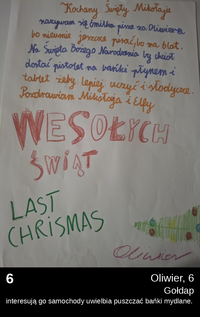 List 6 - Listy do Świętego Mikołaja 2025