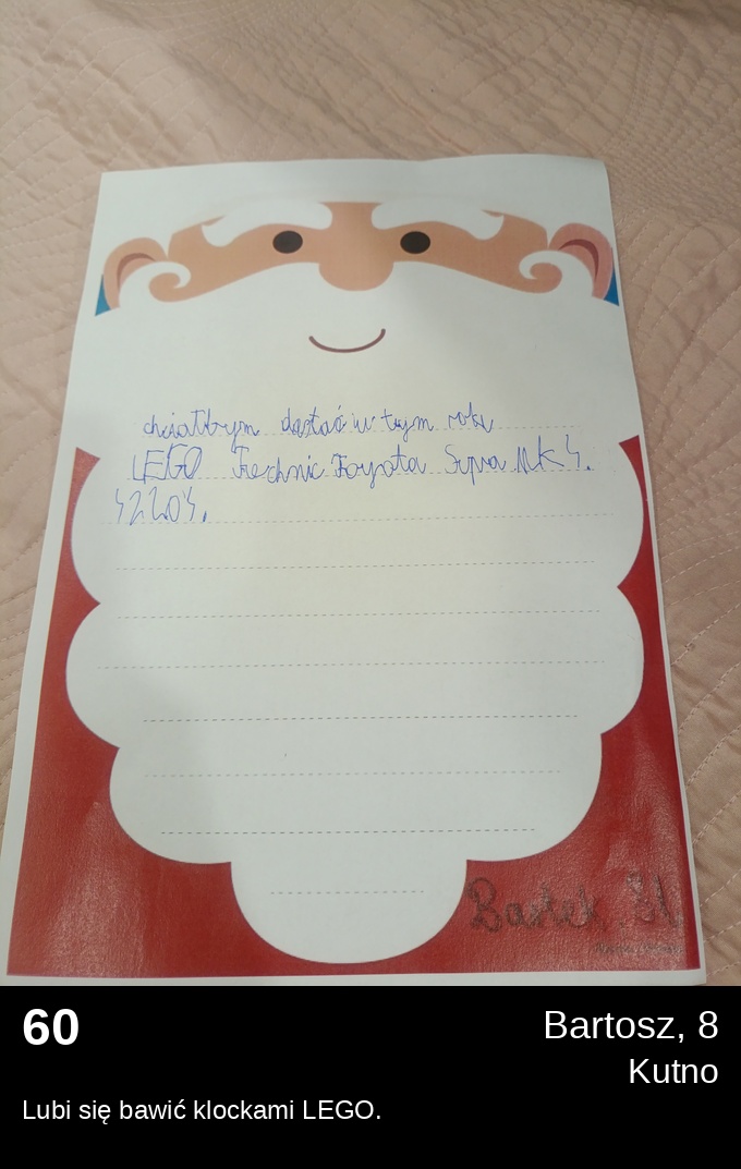 List 60 - Listy do Świętego Mikołaja 2025