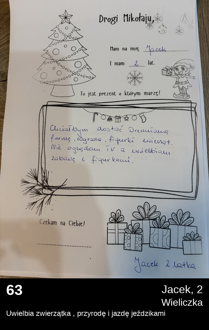 List 63 - Listy do Świętego Mikołaja 2025