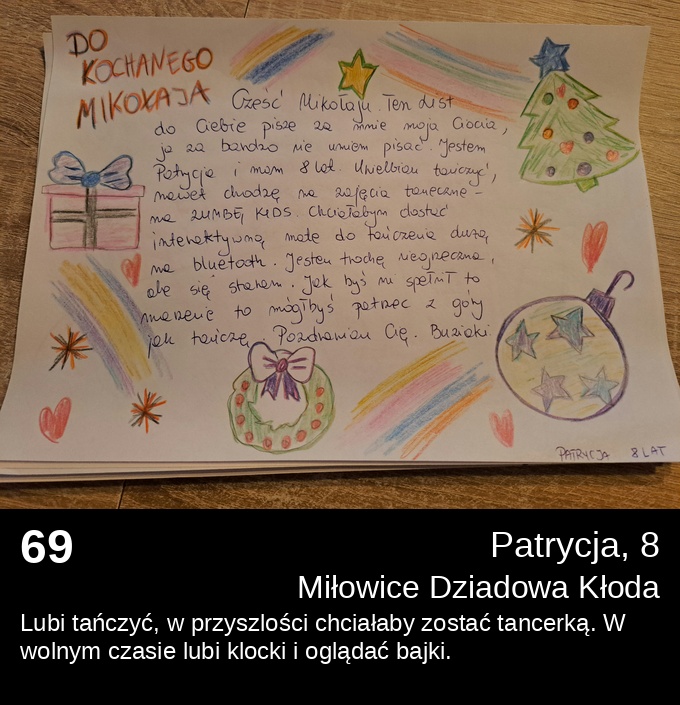 List 69 - Listy do Świętego Mikołaja 2025