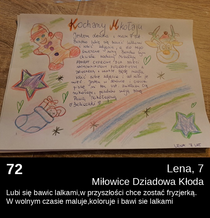 List 72 - Listy do Świętego Mikołaja 2025