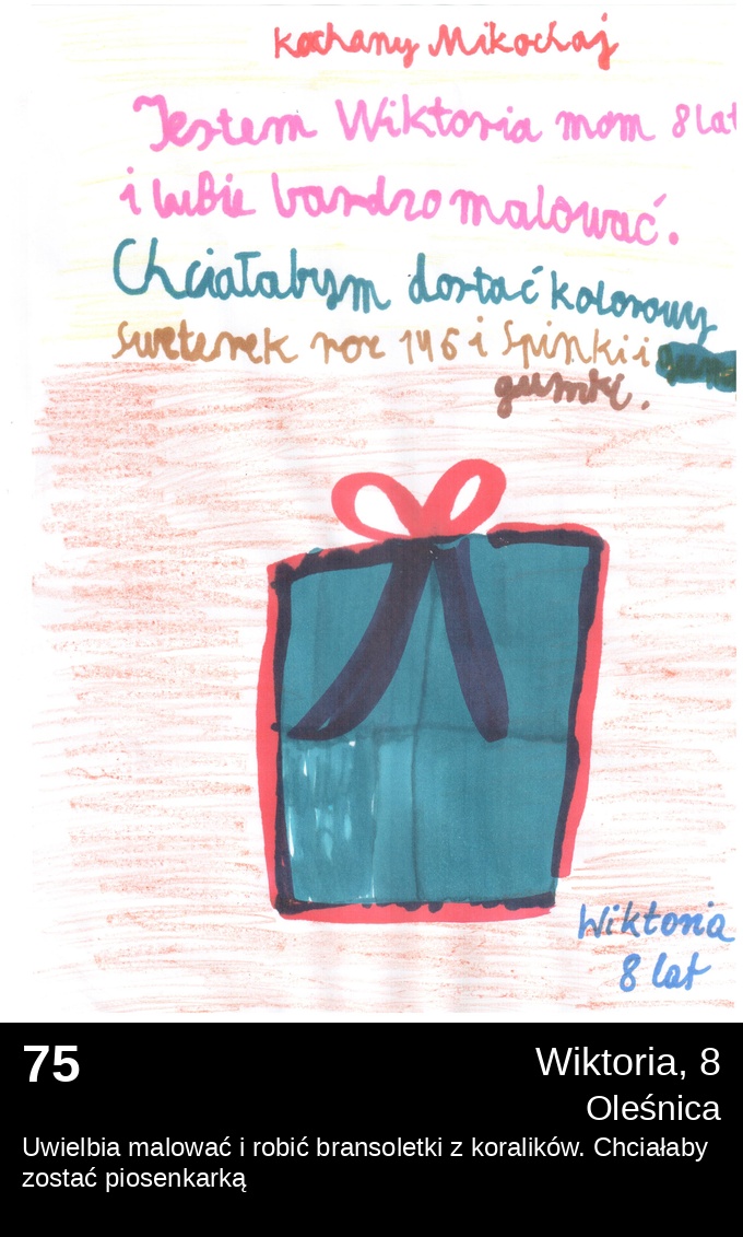 List 75 - Listy do Świętego Mikołaja 2025