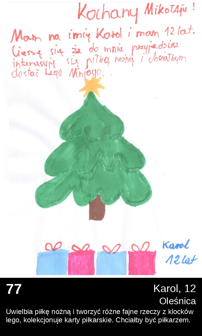 List 77 - Listy do Świętego Mikołaja 2025