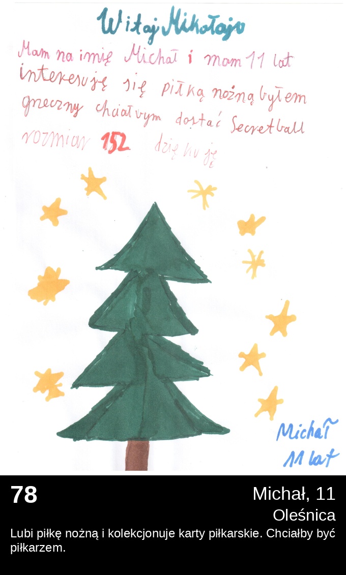 List 78 - Listy do Świętego Mikołaja 2025