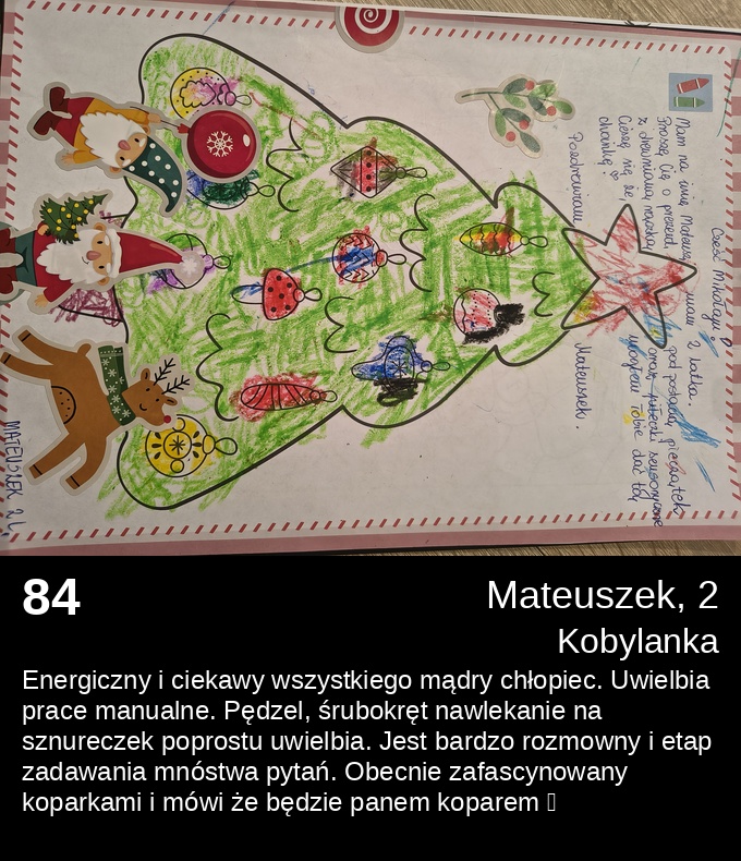 List 84 - Listy do Świętego Mikołaja 2025