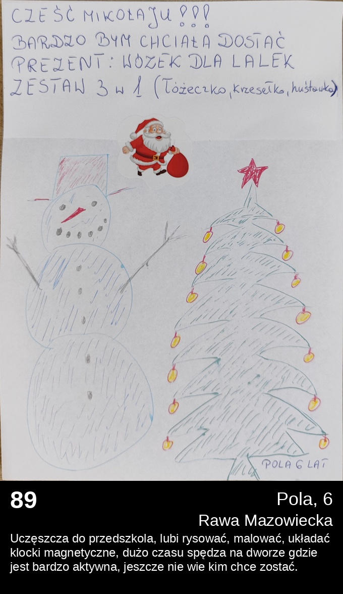 List 89 - Listy do Świętego Mikołaja 2025